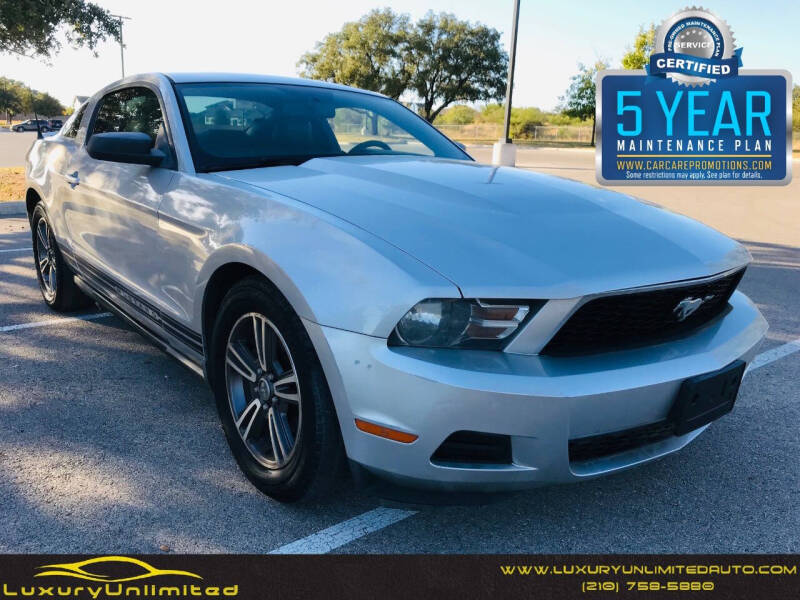 2010 Ford Mustang for sale at LUXURY UNLIMITED AUTO SALES in San Antonio TX