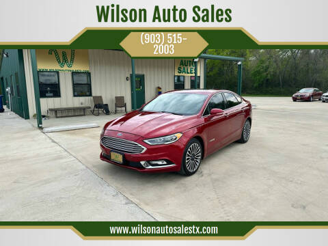 2017 Ford Fusion Hybrid for sale at Wilson Auto Sales in Chandler TX
