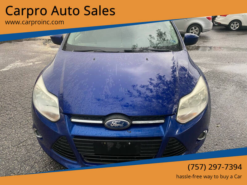 2012 Ford Focus for sale at Carpro Auto Sales in Chesapeake VA