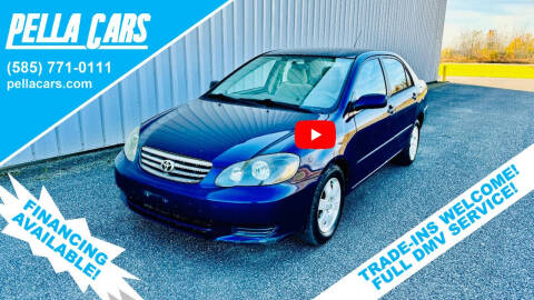 2004 Toyota Corolla for sale at Pella Cars LLC in Brockport NY