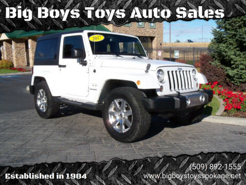 2017 Jeep Wrangler for sale at Big Boys Toys Auto Sales in Spokane Valley WA