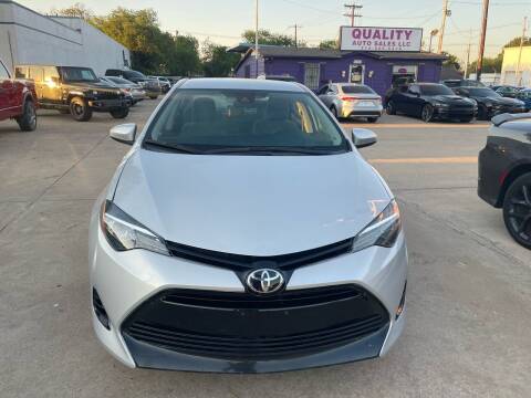2017 Toyota Corolla for sale at Quality Auto Sales LLC in Garland TX