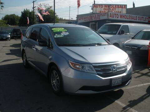 2012 Honda Odyssey for sale at AUTO WHOLESALE OUTLET in North Hollywood CA