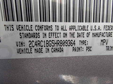 2017 Chrysler Pacifica Touring Plus
