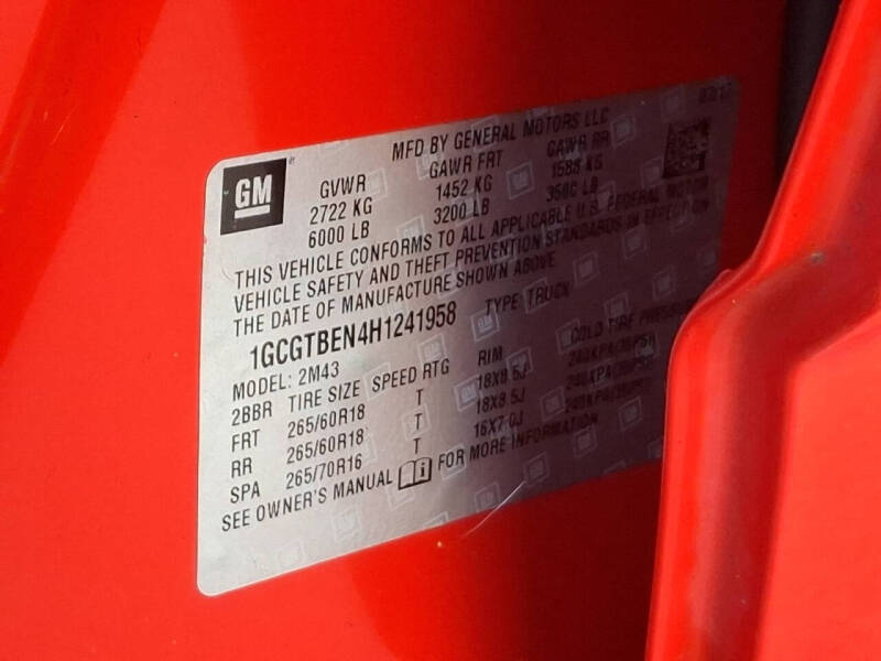 2017 Chevrolet Colorado