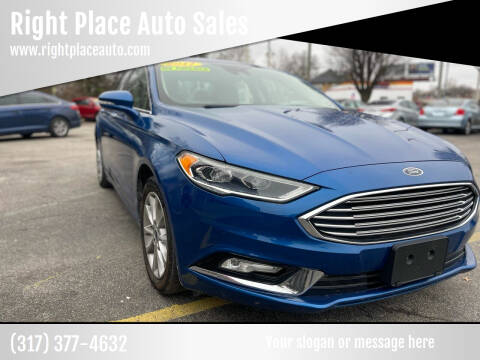 2017 Ford Fusion Energi for sale at Right Place Auto Sales LLC in Indianapolis IN