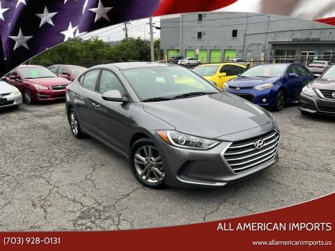 2018 Hyundai Elantra for sale at All American Imports in Alexandria VA