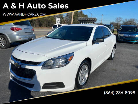 2016 Chevrolet Malibu Limited for sale at A & H Auto Sales in Greenville SC
