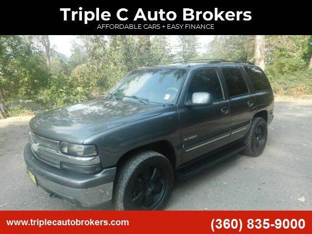 2000 Chevrolet Tahoe for sale at Triple C Auto Brokers in Washougal WA