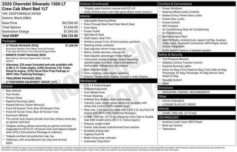 2020 Chevrolet Silverado 1500