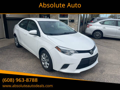 2016 Toyota Corolla for sale at Absolute Auto in Baraboo WI