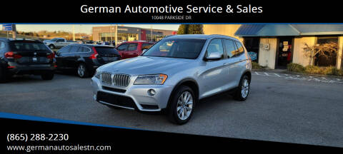 2013 BMW X3 for sale at German Automotive Service & Sales in Knoxville TN