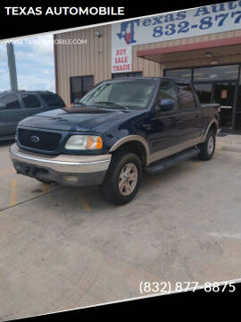 2002 Ford F-150 for sale at TEXAS AUTOMOBILE in Houston TX
