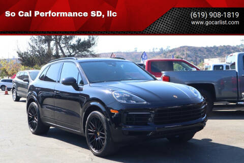 2019 Porsche Cayenne for sale at So Cal Performance SD, llc in San Diego CA