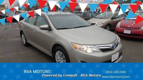 2013 Toyota Camry Hybrid for sale at RVA MOTORS in Richmond VA