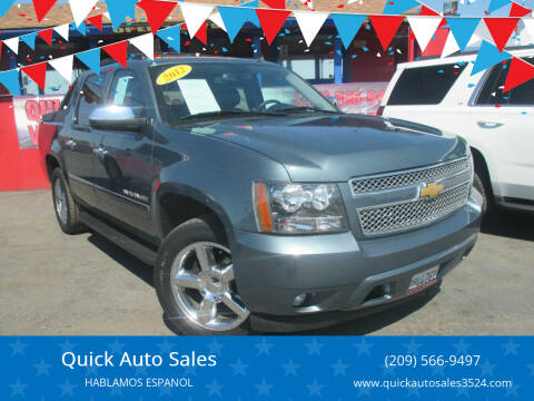 2012 Chevrolet Avalanche for sale at Quick Auto Sales in Ceres CA