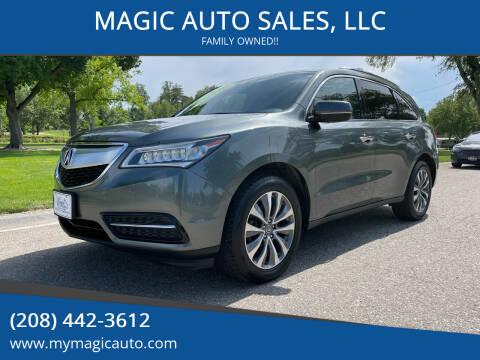 2016 Acura MDX for sale at MAGIC AUTO SALES, LLC in Nampa ID