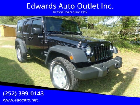 2017 Jeep Wrangler Unlimited for sale at Edwards Auto Outlet Inc. in Wilson NC