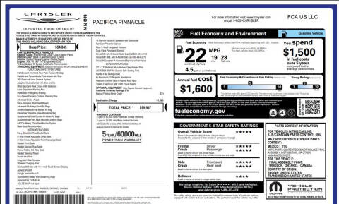 2022 Chrysler Pacifica Pinnacle