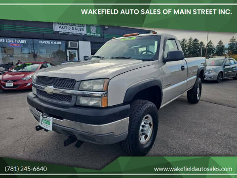 2004 Chevrolet Silverado 2500HD for sale at Wakefield Auto Sales of Main Street Inc. in Wakefield MA