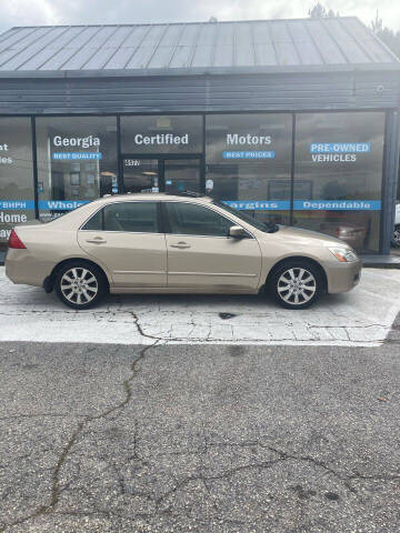 2007 Honda Accord for sale at Georgia Certified Motors in Stockbridge GA