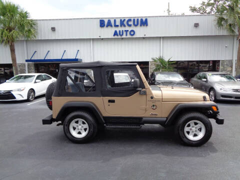 1999 Jeep Wrangler for sale at BALKCUM AUTO INC in Wilmington NC