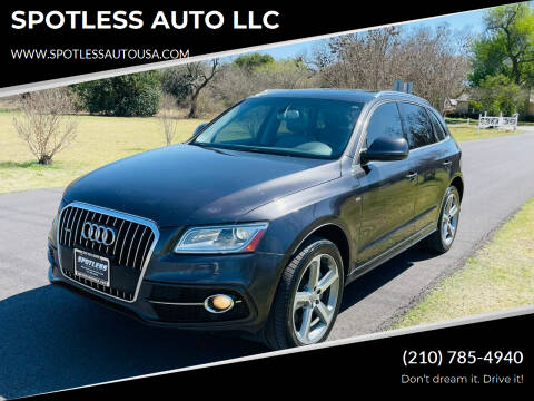 2014 Audi Q5 for sale at SPOTLESS AUTO LLC in San Antonio TX