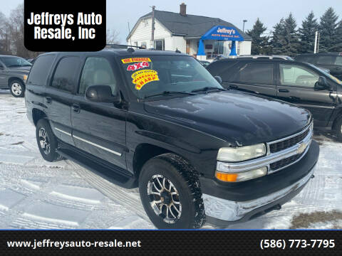 2004 Chevrolet Tahoe for sale at Jeffreys Auto Resale, Inc in Clinton Township MI