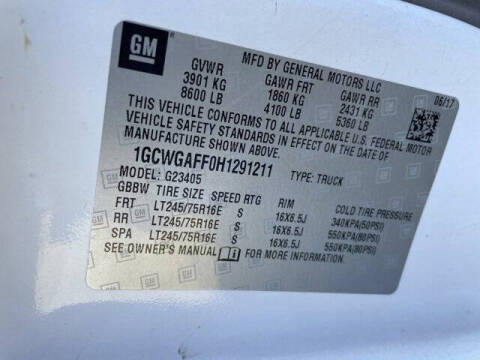 2017 Chevrolet Express 2500