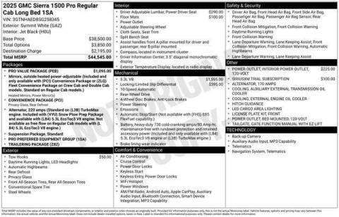 2025 GMC Sierra 1500 Pro