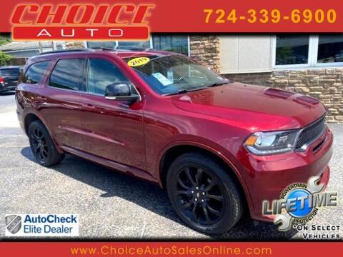 2019 Dodge Durango for sale at CHOICE AUTO SALES in Murrysville PA