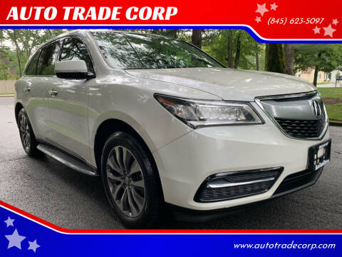 2014 Acura MDX for sale at AUTO TRADE CORP in Nanuet NY