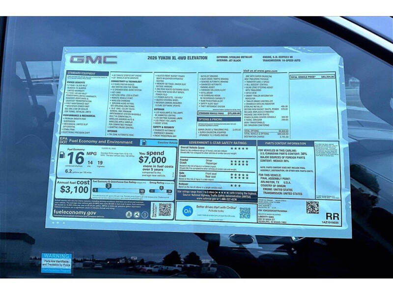 2026 GMC Yukon XL Elevation