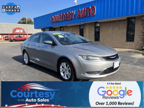 2015 Chrysler 200 for sale at Courtesy Auto Sales in Chesapeake VA