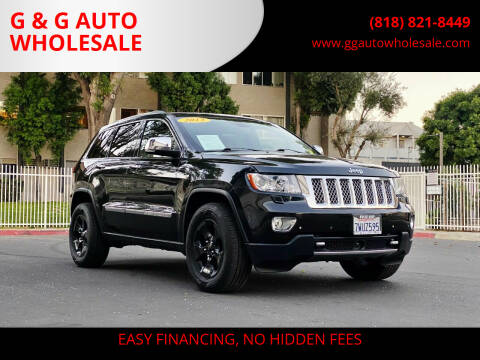 2013 Jeep Grand Cherokee for sale at G & G AUTO WHOLESALE in North Hollywood CA