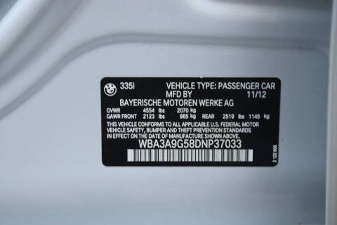 2013 BMW 3 Series 335i