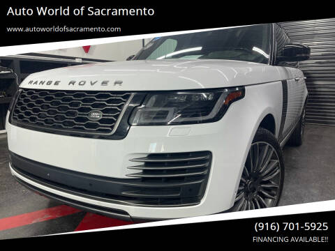 2018 Land Rover Range Rover for sale at Auto World of Sacramento - Elder Creek location in Sacramento CA