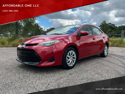2019 Toyota Corolla for sale at AFFORDABLE ONE LLC in Orlando FL