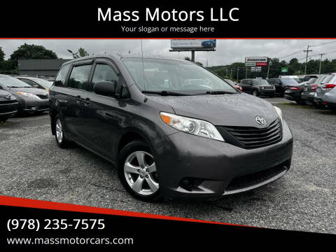 2011 Toyota Sienna for sale at Mass Motors LLC in Worcester MA