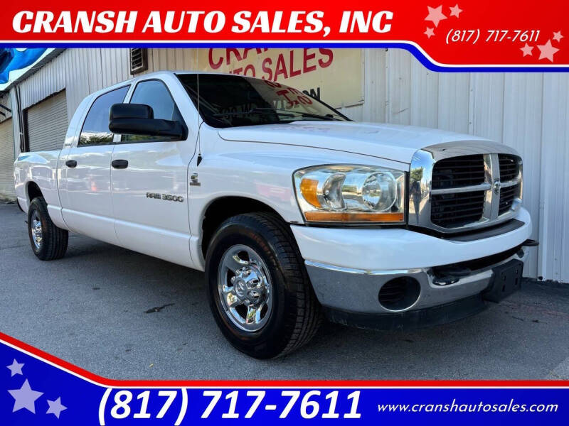 2006 Dodge Ram 3500 for sale at CRANSH AUTO SALES, INC in Arlington TX