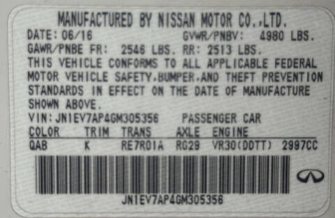 2016 Infiniti Q50 3.0T Premium