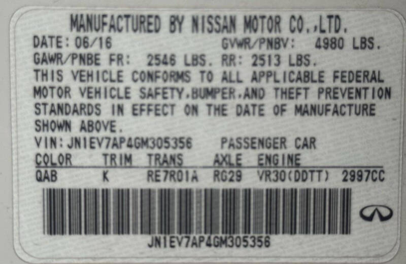 2016 Infiniti Q50 3.0T Premium