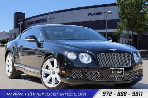 2012 Bentley Continental for sale at HILINE MOTORS in Plano TX