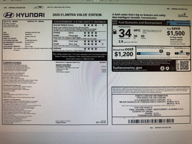 2020 Hyundai Elantra