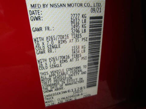 2022 Nissan Frontier