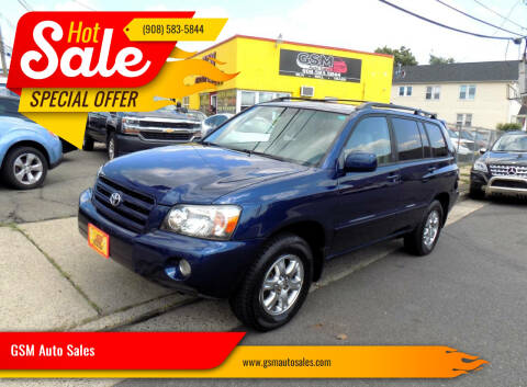 2007 Toyota Highlander for sale at GSM Auto Sales in Linden NJ