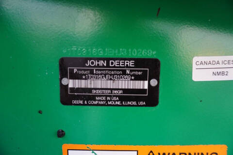 2018 John Deere 316gr