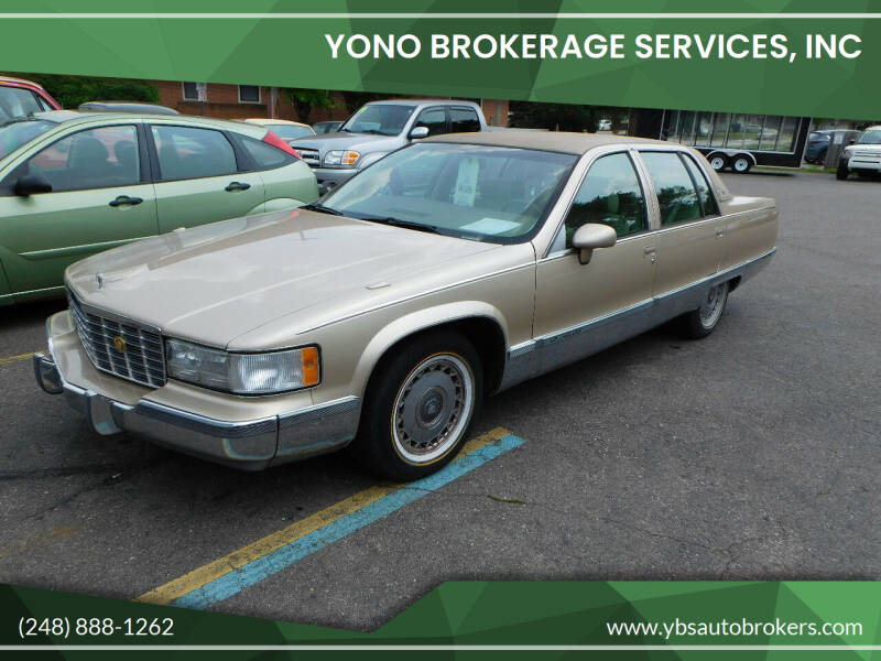 1994 Cadillac Fleetwood for sale at Yono Brokerage Services, INC in Farmington MI