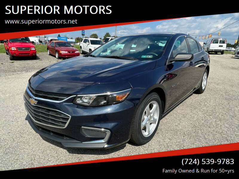 2017 Chevrolet Malibu for sale at SUPERIOR MOTORS in Latrobe PA