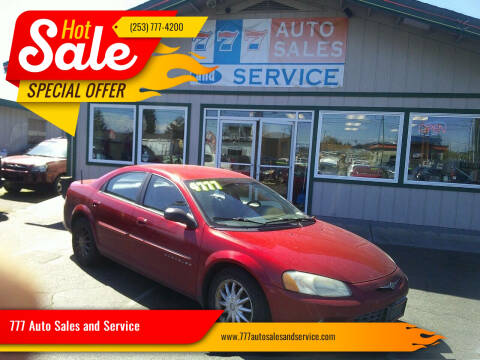 2001 Chrysler Sebring for sale at 777 Auto Sales and Service in Tacoma WA